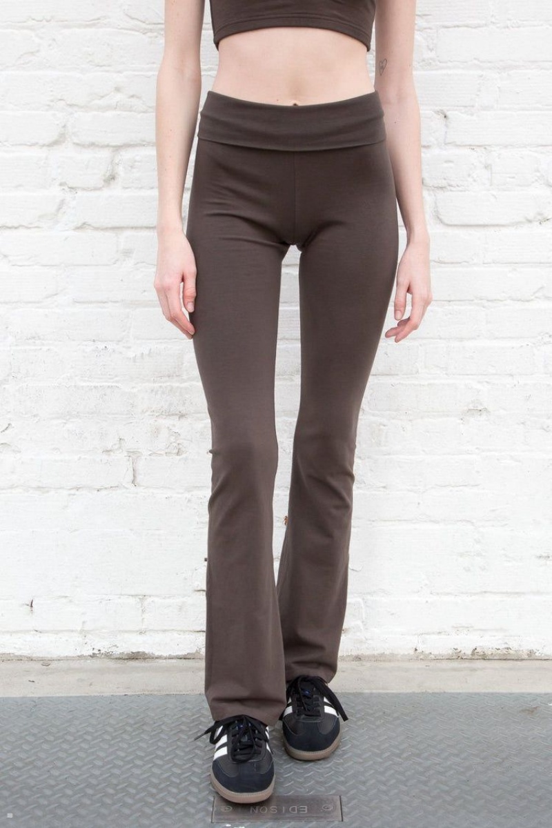 Pantalon Brandy Melville Priscilla Marron Foncé | RBZ-55494691